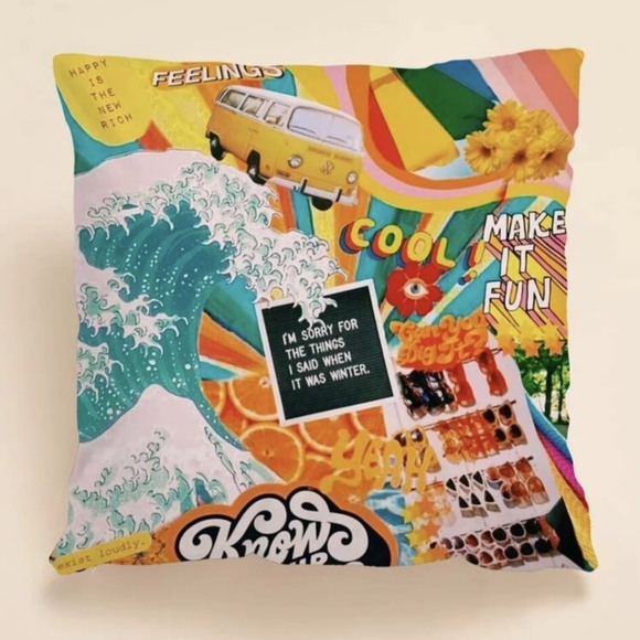 Other - Beachy summer VSCO style throw pillow cover